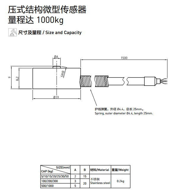 LKA-7C稱重傳感器